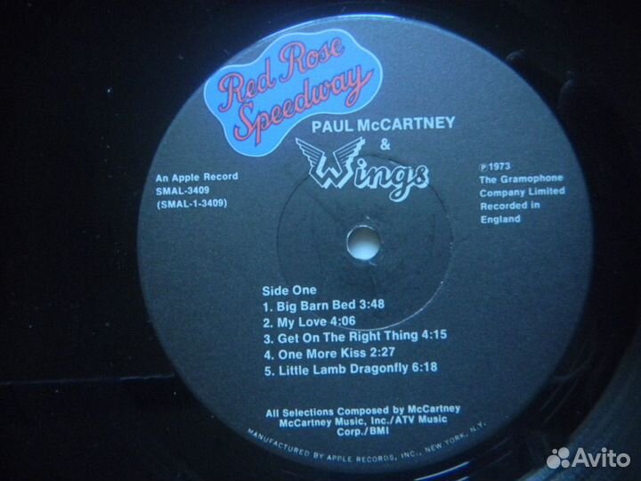 Paul McCartney & Wings Red Rose Speedway US EX/EX