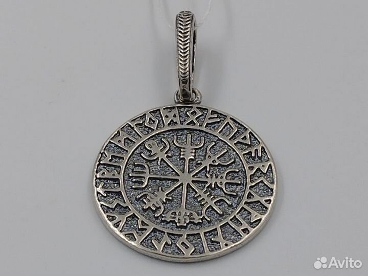Оберег Вегвизир из серебра 925 пробы, 1616