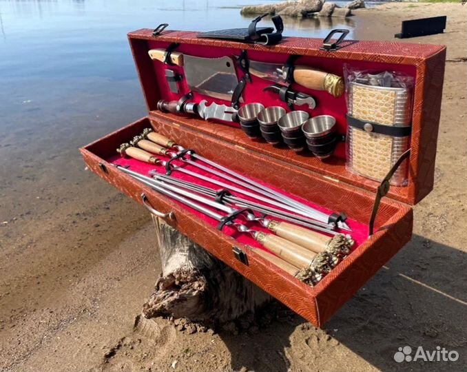 Шашлычный набор в кейсах/ чехлах