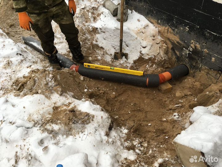 Установка септиков, сливных и выгребных ям