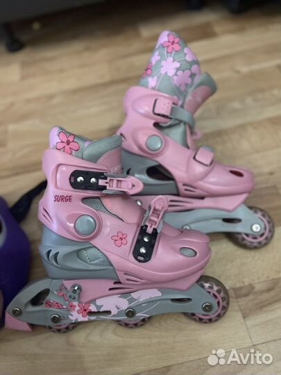 Роликовые коньки детские раздвижные