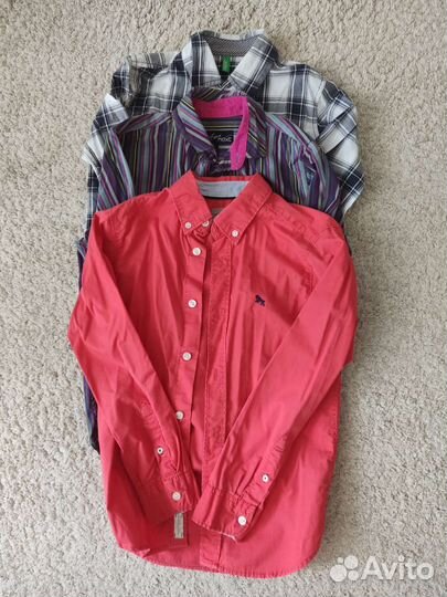 Рубашки 134 размер Benetton, HM, Next