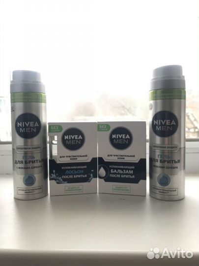 Бальзам и лосьон после бритья nivea