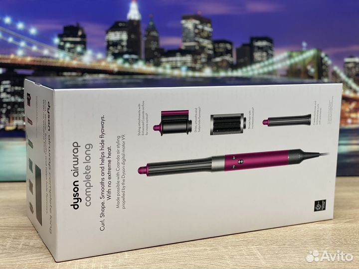 Стайлер Dyson HS05 AirWrap Complete Long Фуксия