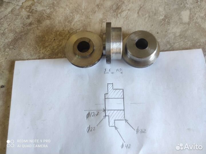 Насадка на вал китайских точил с валом 12.7 мм