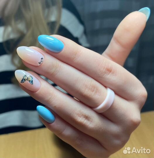 Наращивание ногтей, гель, педикюр