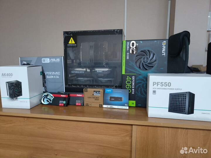 Игровой пк I5 12400f + RTX 4060