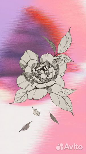 Тату с цветами за расходники