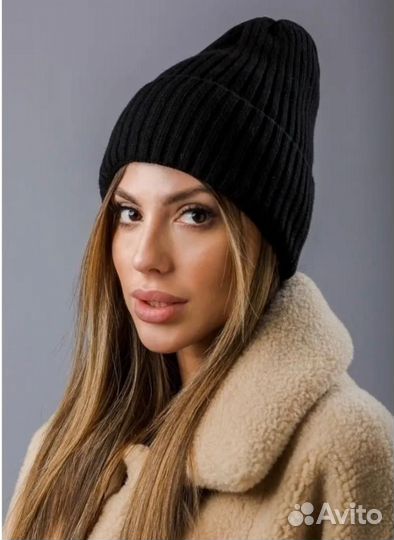 Шапка бини осенняя женская