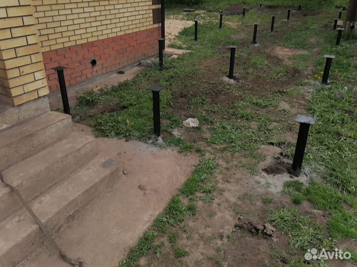 Свайно винтовой фундамент под ключ