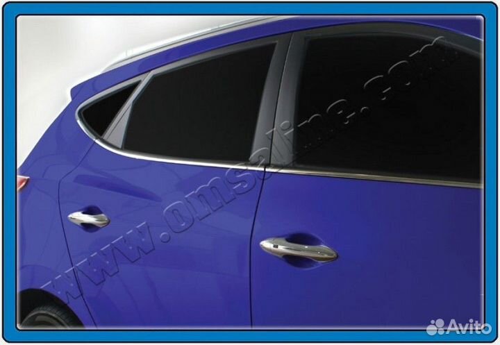 Накладки на ручки Hyundai ix35 2010-2015 (под чип)