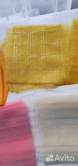 Платок капроновый Жёлтый,Розовый,Белый. СССР