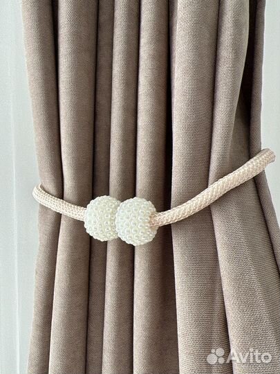 Держатель для штор магнитный новый бусины