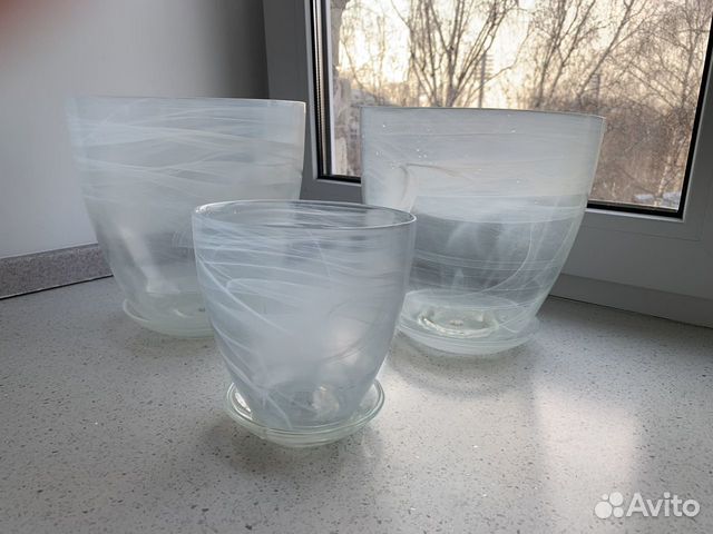 Горшок для орхидеи стекло