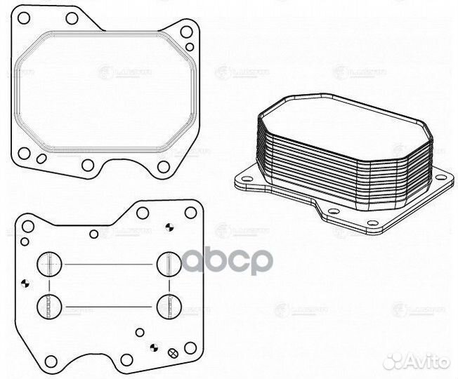 Радиатор масл. для а/м Ford Transit