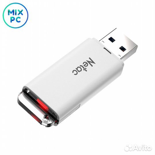 Флеш Диск 128GB Netac U185 White USB 2.0