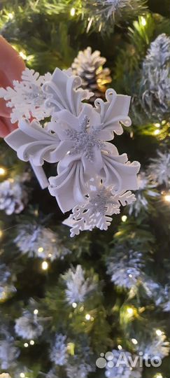 Платье снежинки 104