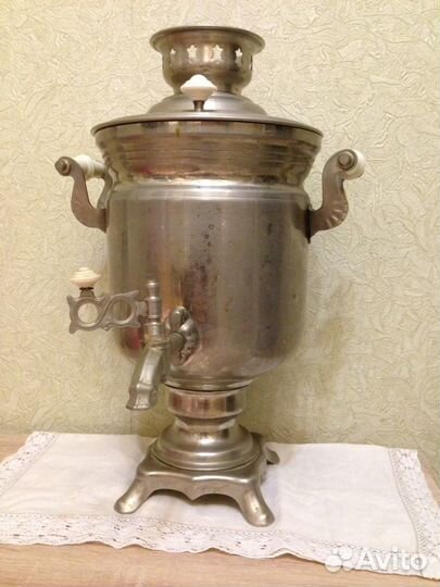 Самовар электрический стальной новый, советского п