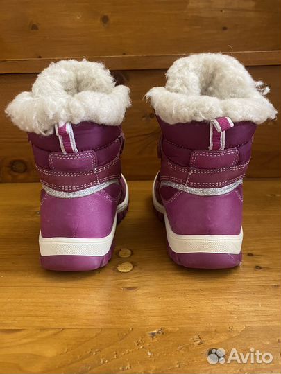 Зимние ботинки для девочки 25р из натуральной кожи