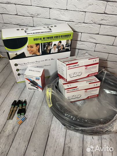 Комлект камер видеонаблюдения 2шт