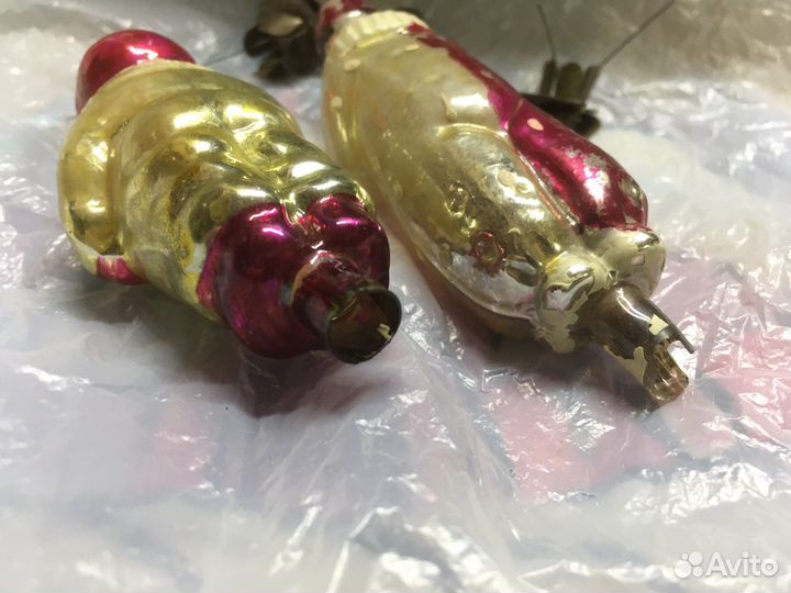 Елочные игрушки СССР на прищепке