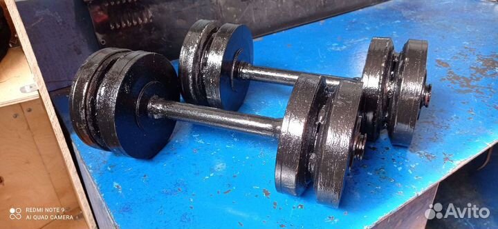 Гантели 9-10 кг