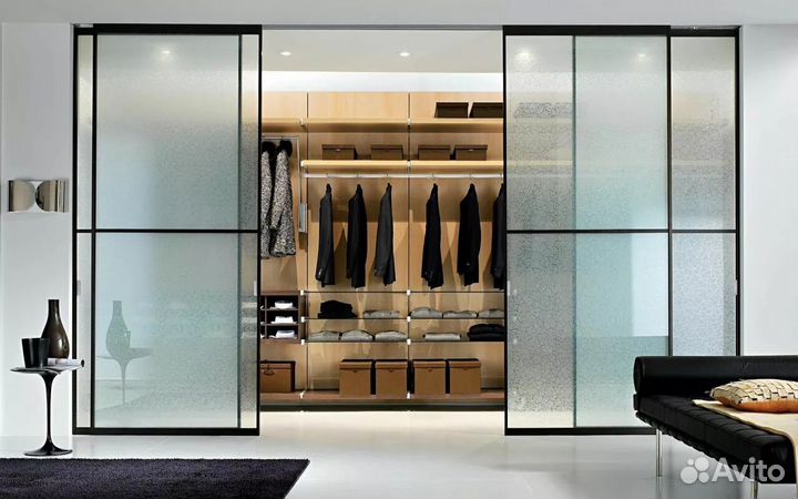 Стеклянные раздвижные перегородки