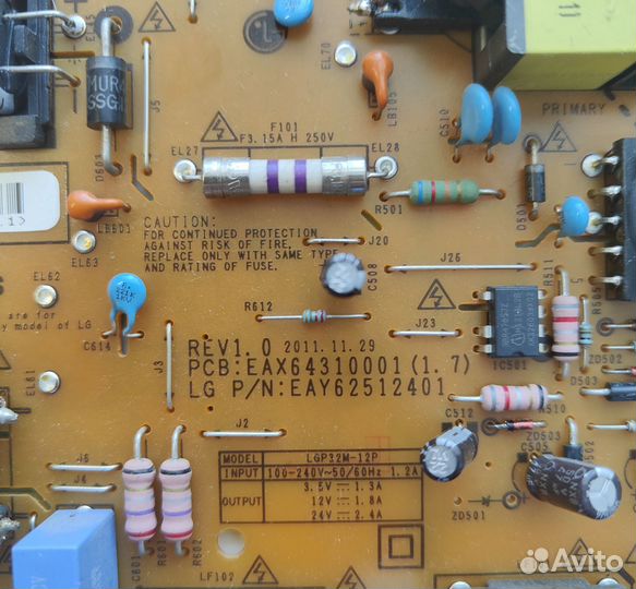 Плата питания LG EAX 64310001 (1.7)