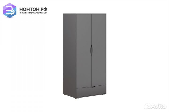 Шкаф 2-х створчатый Неаполь графит