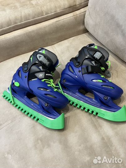 Коньки раздвижные ледовые nordway jumper 34-37 р