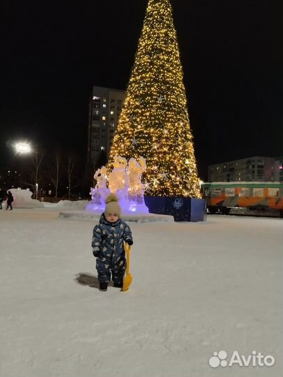 Зимний детский комбинезон