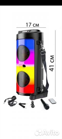 Блютуз колонка с караоке