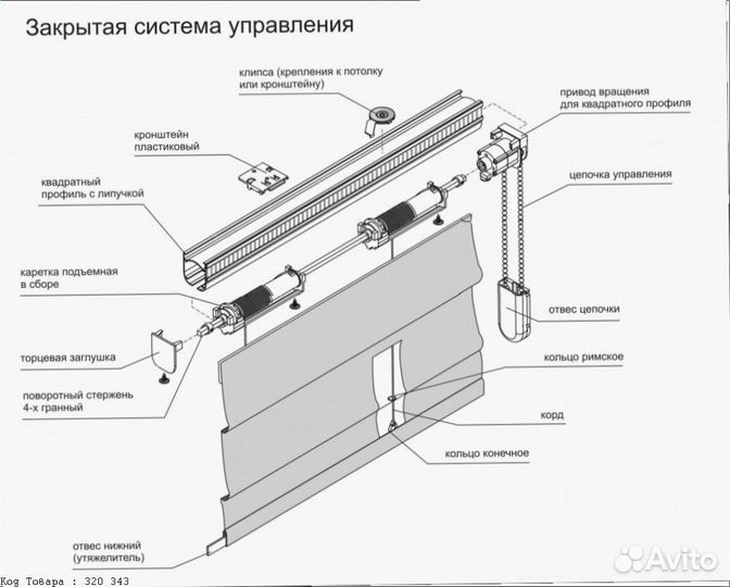 Карниз для римской шторы в Ульяновске