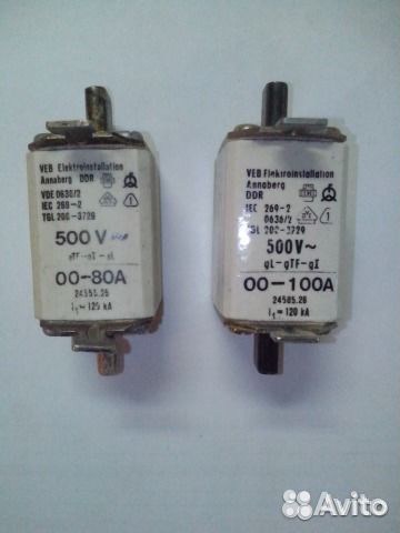 Подшипники, предохранители, Вставка плавкая