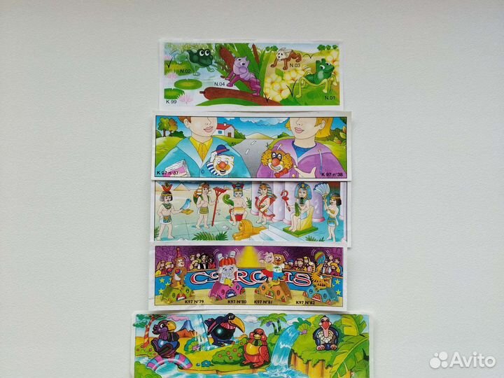 Вкладыши киндер-сюрпризов