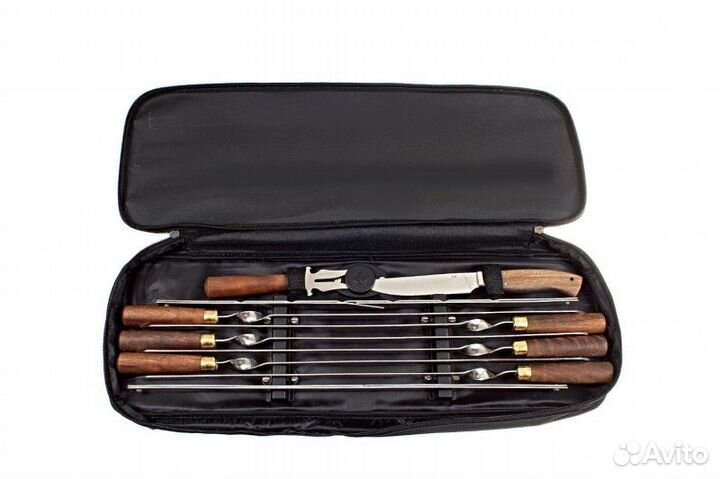 Шампурный набор кизляр № 3, AUS-8, орех