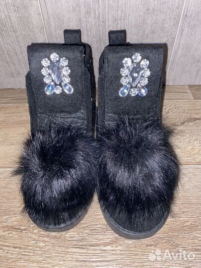 Угги женские 38 размер черные