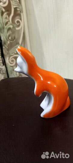 Фарфоровые статуэтки СССР. Лисенок. Городница