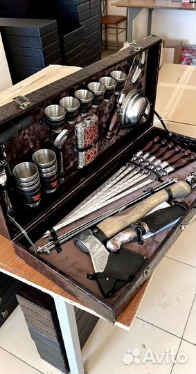 Подарочный набор для шашлыка в кейсе
