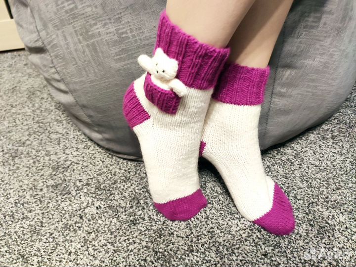 Носки женские вязанные