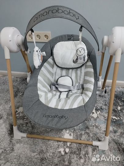Детские электронные качели для новорожденных