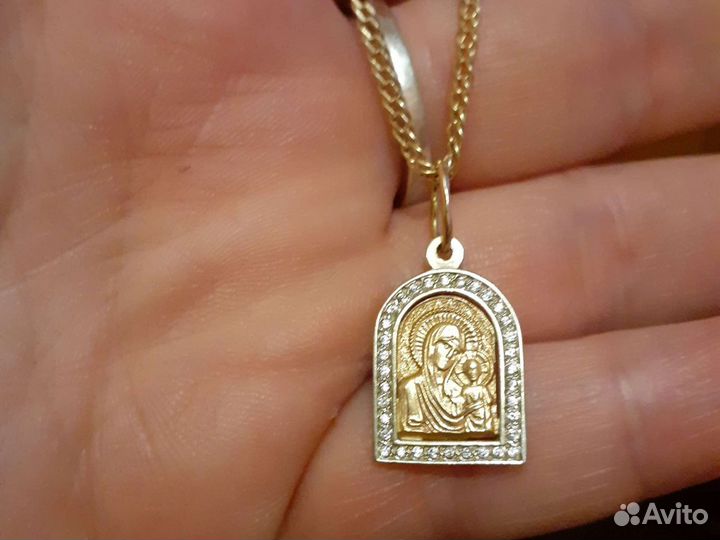 Золотой кулон подвеска