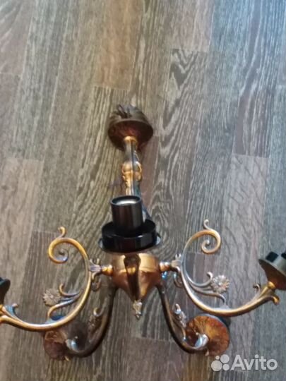 Люстра под бронзу на 5 рожков