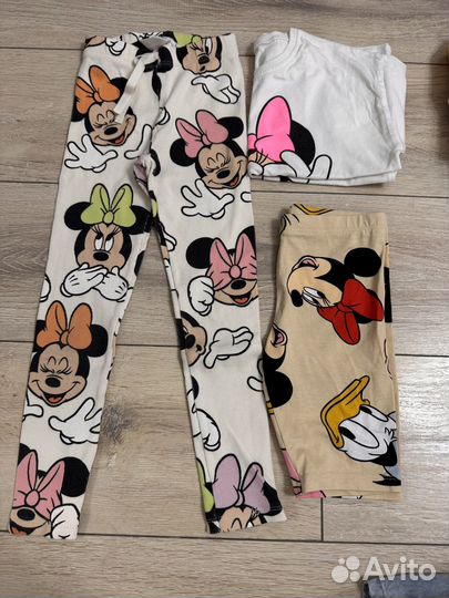 Лосины zara, футбрлка zara, шорты h&m 116 см