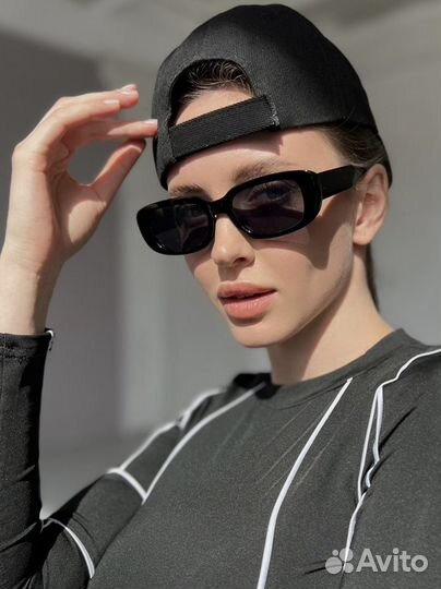 Очки солнцезащитные прямоугольные женские мужские