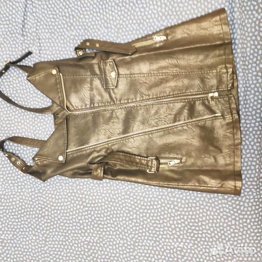 Кожаный сарафан