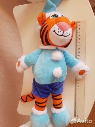 Мягкая игрушка тигренок 30см как новый