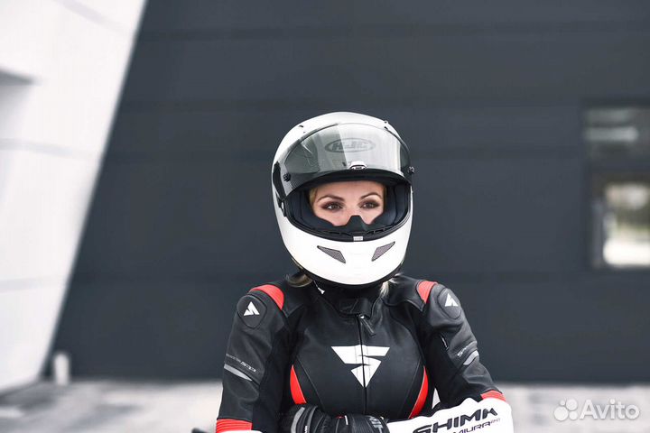 Мотокуртка женская shima miura 2.0 black white