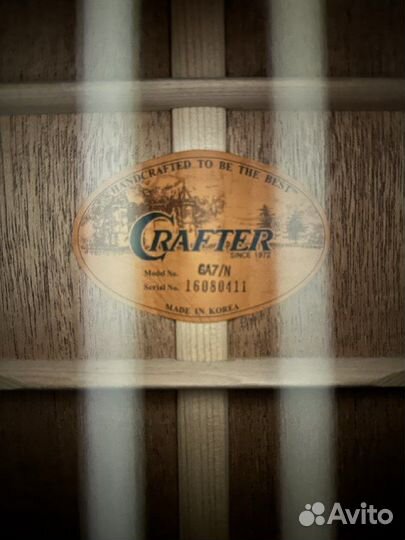Акустическая гитара Crafter GA7/N