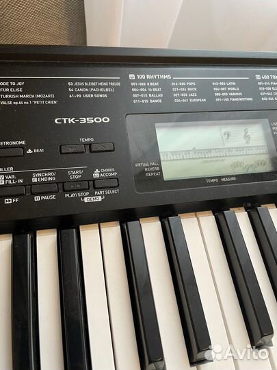 Синтезатор casio ctk 3500